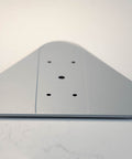 Brooklyn AC Triangular Base Kit in Brushed Aluminum. 