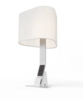 Brooklyn Aura LED Desk Light in Brushed Aluminum Featuring warm white 3000K color temperature light. 