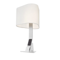 Brooklyn Aura LED Desk Light in Brushed Aluminum Featuring warm white 3000K color temperature light. 