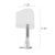 Image of the Brooklyn USB Desk light with dimensions. The light is 11.26 inches wide by 21.46 inches tall.  Edit alt text