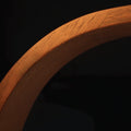 Close-up of the Brooklyn USB LED Task Light in Black Walnut Wood showing natural wood grain and smooth curved edges.